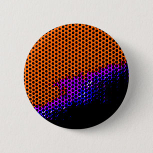 oranje /purple netwerk ronde button 5,7 cm