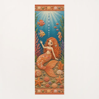 Oranje Quilty Zeemeermin Yogamat