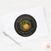 Oranje Radiance – Ambachtelijke marmelade etiket (Envelop)