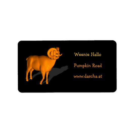 Oranje Ram Etiket (Voorkant)