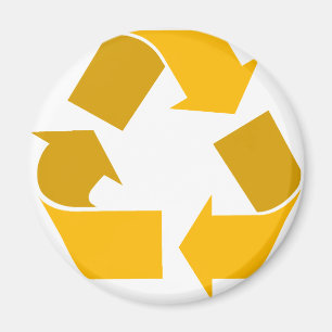 oranje recyclen magneet