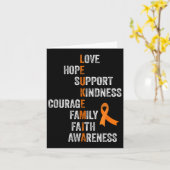 Oranje remmer Aml Leukemie Awar Kaart (Gele Bloem)