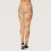 Oranje retrorventilator leggings (Achterkant)