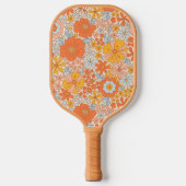 Oranje retrorventilator pickleball paddle (Voorkant)