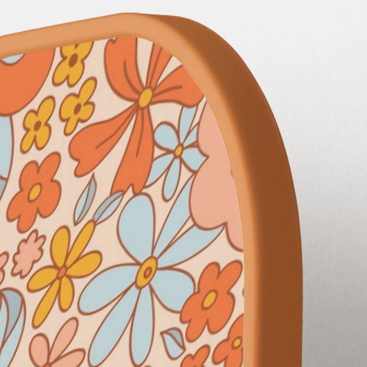 Oranje retrorventilator pickleball paddle (Links Detail)