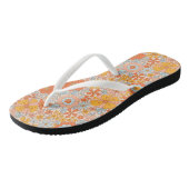 Oranje retrorventilator teenslippers (Schuin)