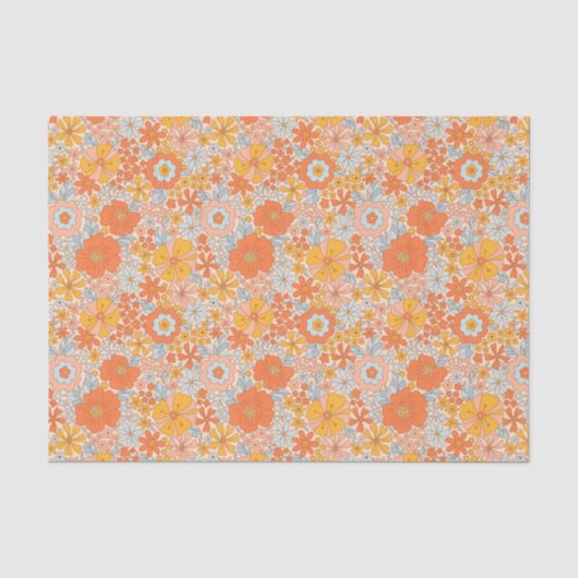Oranje retrorventilator tissuepapier (Voorkant)