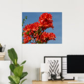 "Oranje Rhododendron" Poster (Thuiskantoor)