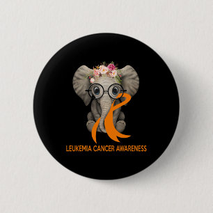 Oranje Ribbon Leukemie Kanker Bewustzijnsmaand Ronde Button 5,7 Cm