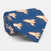 Oranje Rocket Stropdas (Opgerold)