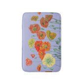 Oranje rode gele papaver bloemen Bath Mat (Voorkant Verticaal)