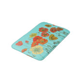 Oranje rode gele papaver bloemen Bath Mat (Gekanteld)