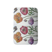 Oranje rode gele papaver bloemen Bath Mat (Voorkant Verticaal)