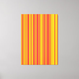 Oranje rode gele strepen canvas afdruk