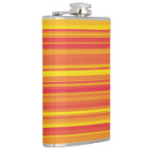 Oranje rode gele strepen heupfles (Rechts)