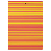 Oranje rode gele strepen klembord (Achterkant)