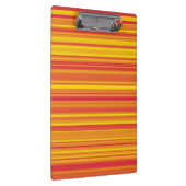 Oranje rode gele strepen klembord (Rechts)