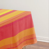 Oranje rode gele strepen tafelkleed (Voorbeeld)