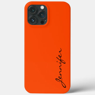 Oranje-rode kleur achtergrond iPhone 13 pro max hoesje