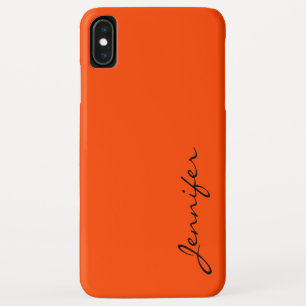 Oranje-rode kleur achtergrond iPhone XS max hoesje