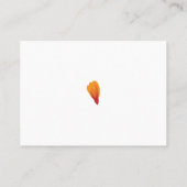 oranje, rode kleurenclip art plaatskaartje (Achterkant)