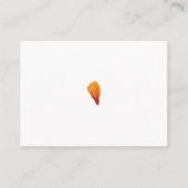 oranje, rode kleurenclip art plaatskaartje (Voorkant)