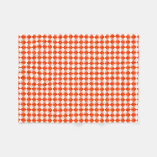Oranje rode patroonpatroon fleece deken