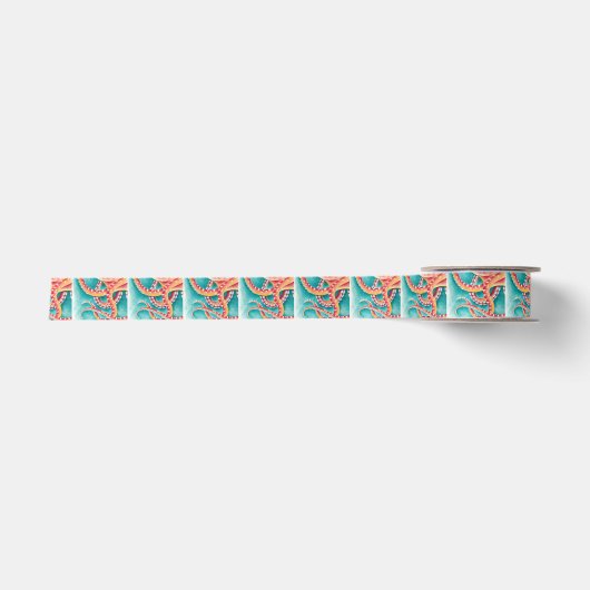 Oranje rode tentakels lint (Voorkant)