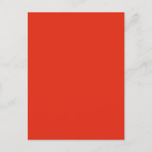 Oranje rode, vaste trendkleur in het bloed briefkaart