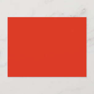 Oranje rode, vaste trendkleur in het bloed briefkaart