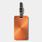Oranje roestglans bagagelabel (Voorkant verticaal)