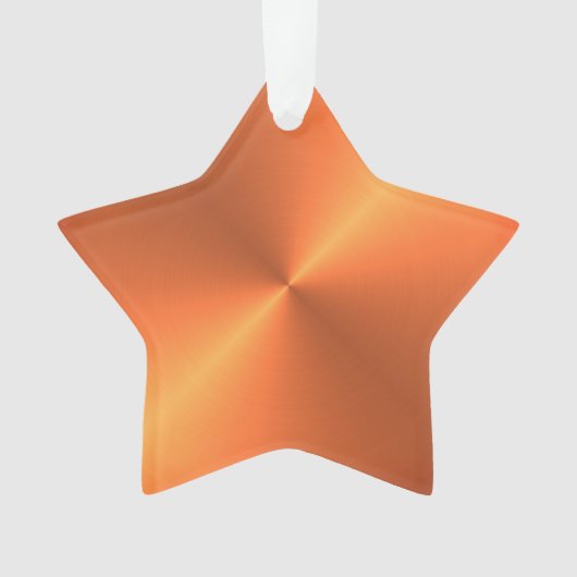 Oranje roestglans ornament (voorkant)