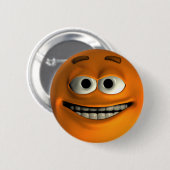 Oranje Ronde Button 5,7 Cm (Voorkant /achterkant)