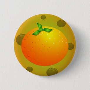 Oranje Ronde Button 5,7 Cm