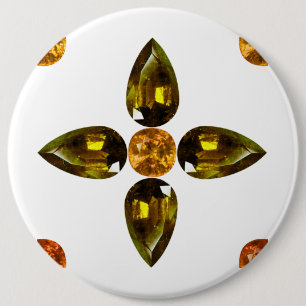 Oranje Ronde Button 6,0 Cm