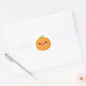 Oranje Ronde Sticker (Envelop)