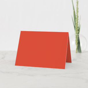 Oranje Rood #EC553E, Bleek Koper Folie Wenskaart