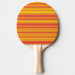 Oranje Rood Geel Gestreepte Ping Pong Bat Tafeltennisbatje