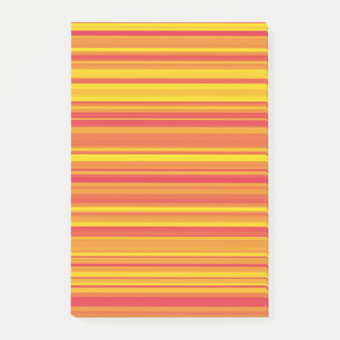 Oranje Rood Gele Strepen Post-it® Notes