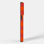 Oranje rood geruit gingham-patroon Case-Mate iPhone case (Achterkant / Rechts)