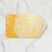 Oranje roos cadeaulabels (Voorkant (horizontaal))