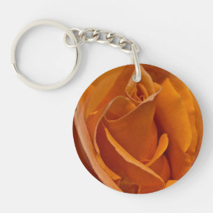 Oranje Roos Close-up Sleutelhanger