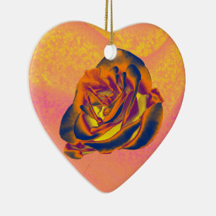 Oranje Roos keramische siervoorwerpen Keramisch Ornament