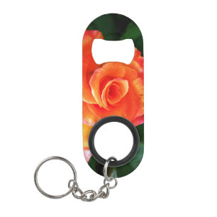 Oranje roos mini flessenopener