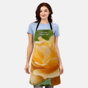Oranje Roos Painterly Schort