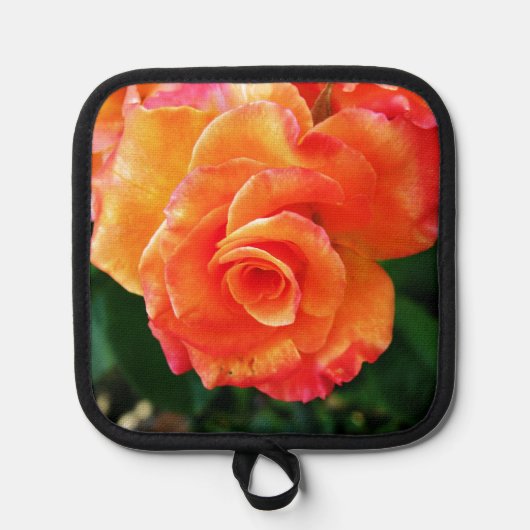 Oranje roos pannenlap (Voorkant)