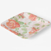 Oranje roos Papier Bord (Gebogen)