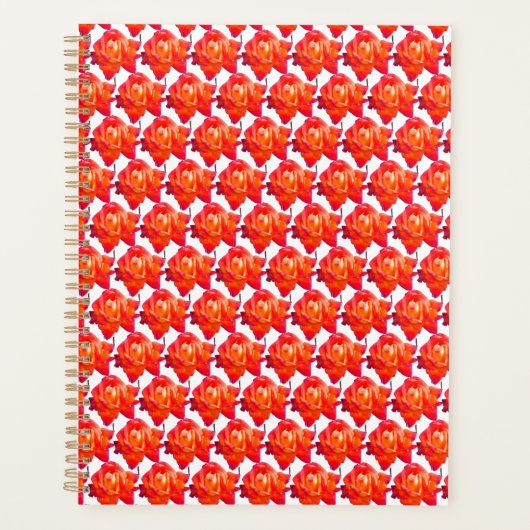 Oranje roos planner (Voorkant)