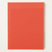 Oranje roos planner (Achterkant)