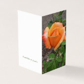 Oranje Rosebud Kaart (Buitenkant)